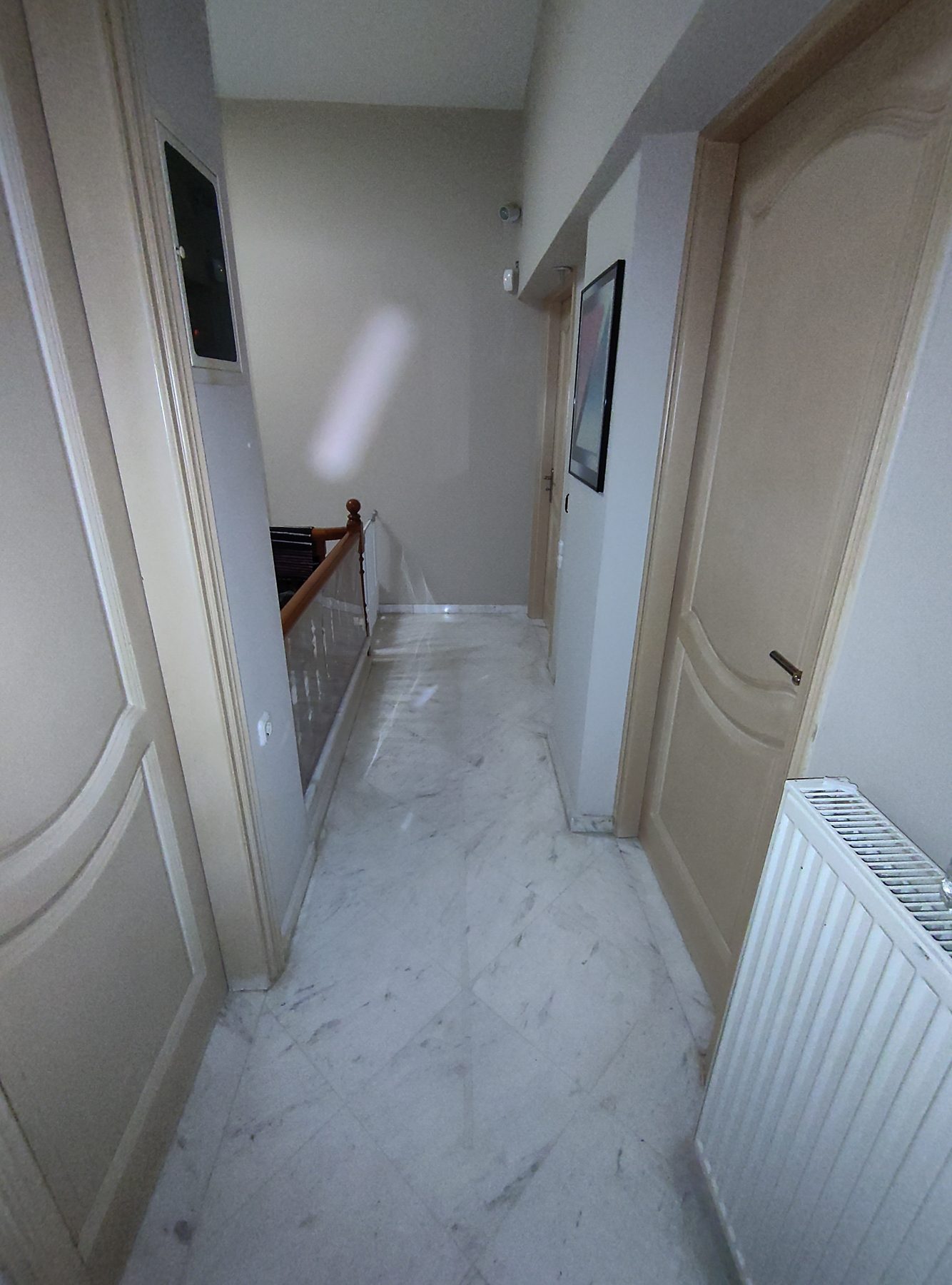 The real corridor used for hardware testing, looking along its length.